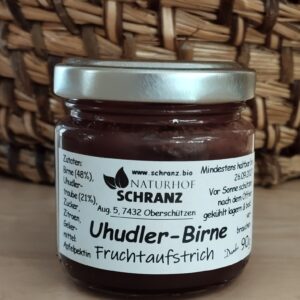 Fruchtaufstrich Uhudler-Birne